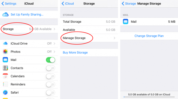  delete iCloud backup data with iPhone