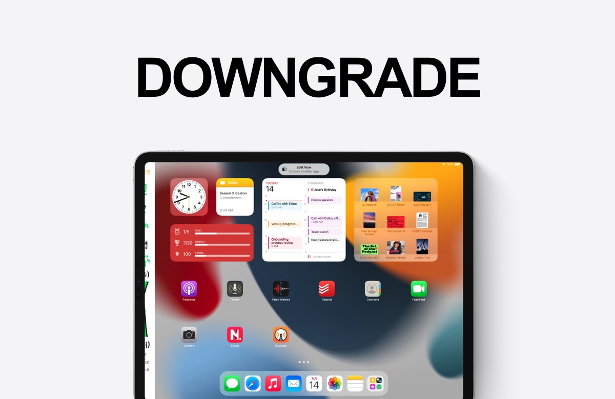 downgrade iOS for iPhone iPad
