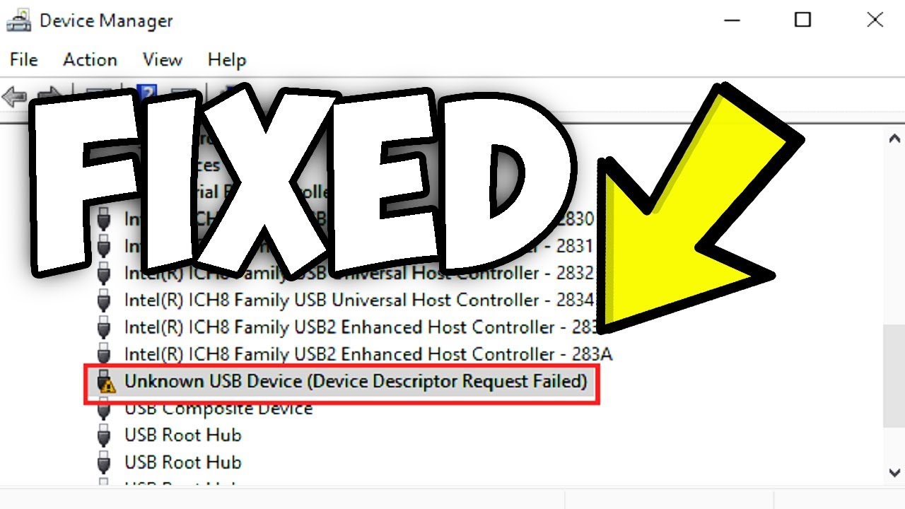 fix Unknown USB Device