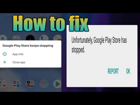 fix the Google Play keeps stopping error