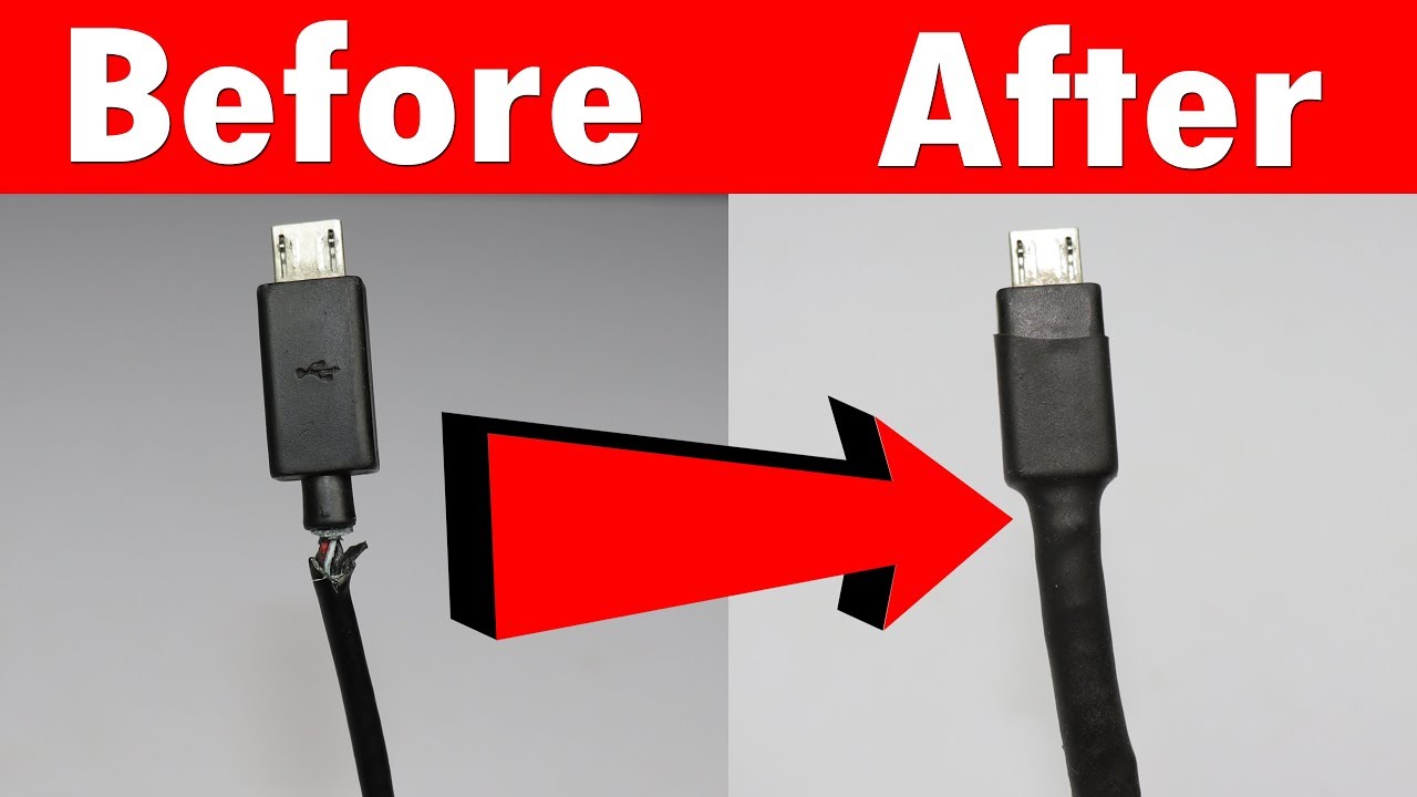 Fixing damaged, non-genuine charging cable