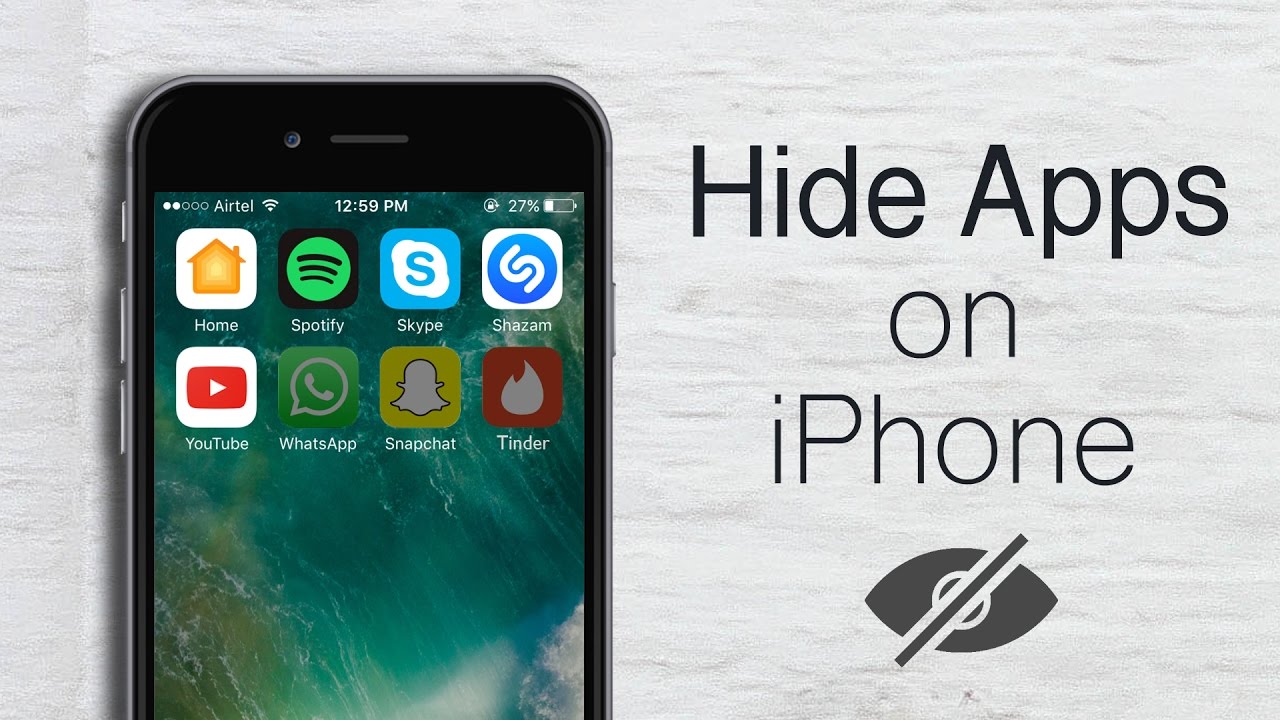 hide apps on the iPhone