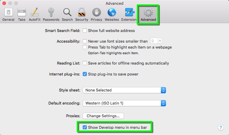 How to clear the cache on Safari browser